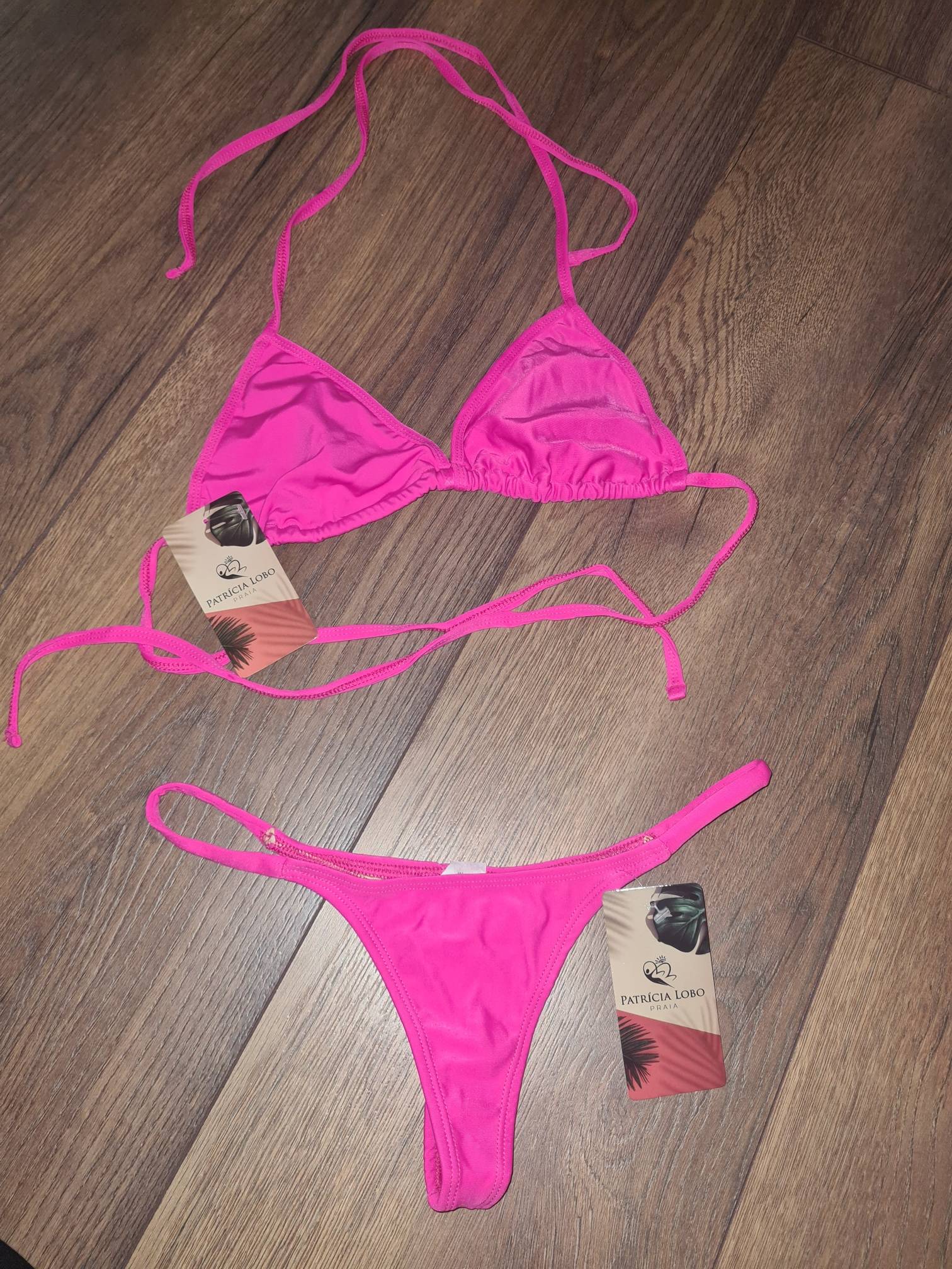 Melodrama baas Kracht Patricia Lobo String Bikini (2-delig) Donker Roze - All About Tanning