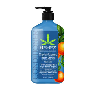 Hempz Triple Moisture Fresh Citrus Herbal Shampoo with Vegan Biotin & Shea Butter for Dry/Damaged Hair 500ml